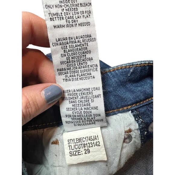 STS Blue Emma Crop Jeans Womens Size‎ 29 Distressed Hem Studded Denim - Picture 4 of 10